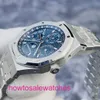 Luxury AP Wrist Watch Royal Oak Series 26574st Blue Dial Perpetual Calendar Automatisk Mekanisk mekanisk Mäns klock Precision Steel Leap Year Display 41mm