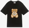 2024 Kid T Shirts 소년 소녀 티셔츠 의류 의류 십대 아기 여름 짧은 슬리브 편지 티 탑 패션 소년 Tshirts