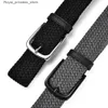 Bälten elastiska vävda spännband för män och kvinnor Q240425