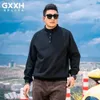 Gxxh Brand Trendy Breat Men's Wear 2024 Autumn/Winter Fat Plus Plus, versatile Magile a collo rotondo personalizzato