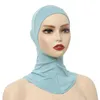 1zuo hijabs 라마단 이슬람 무슬림 ulscarf 여성 베일 히잡 머리 스카프 무슬림 여성 스카프 터번 머리 여자 히잡 캡 모자 D240425