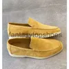 Loro piano lp vestido de mujer casual zapatos zapatos de hombres caminata oxfords de vaca mocasins comfort loafer resbalón en la suela de goma loafer EU35-46 Tusw