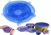 Navio DHL 6pcs por conjunto Silicone Stretch Pot Tids Silicone Silicone Fresh Manutenção da tampa da tampa da tampa da cozinha Acessor4884245