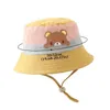 Caps chapeaux mignon dessin animé lapin bébé seau chapeau coréen ours baby garçons filles chapeau de soleil doux d'été