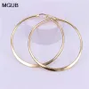 Earrings MGUB 15mm 20mm 30mm 40mm 50mm 60mm 70mm stainless steel simple Lightweight Comfortable Popular female earrings LH526