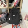 Plecak urocze dziewczyny shoolbag moda wodoodporna dla nastolatków Kawaii Student Bookbag Black Travel Mochila Women Laptop Bag
