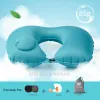 Pillow Travel Pillows Inflatable Super Light Portable U Shaped Pillow Portable Travel Pillow Aeration Outdoor Automatic Inflatable