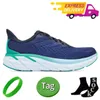 Men Women Running Shoes Bondi 8 Clifton8 9 Designer Snerkers Triple Black White Vibrant Orange Cloud Blue Olive Haze Mens Womens runners Outdoor Sports Trainers