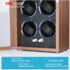 Otomatik Saatler için Frucase Watch Winder Box Mücevherat İzleme Ekran Toplayıcı LED 240412 ile Depolama