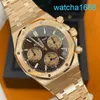 AP Movement Wrist Watch Royal Oak 26239OR Coffee Tray 18k Rose Gold Case Automatic Mechanical Men's Swiss Watch Luxury Gauge 41mm