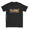 T-shirts masculins Hill Valley 1985 T-shirt Men Retour à The Future Tops T-Shirts Doc Brown Marty Delorean Time Travel Movie Bttf TS Plus Size T240425