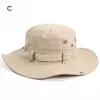 ベレット男性女性サンハットワイドブリム通気釣りキャップメンズバケツ帽子ハイキングジャングル夏の屋外迷彩帽