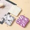 Mirrors Mini Square Makeup Mirror Double-sided Hand Mirror Portable Small Miroir Folding Compact Clamshell Simplicity Cosmetic Mirror