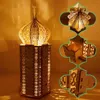 Feestdecoratie houten ramadan adventkalender eid diy countdown kast moon star lights tafel top ornamenten368264444