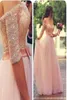 Abiti da ballo rosa primaverile con mezze maniche innamorate perle per perle per perle abiti da sera lunghi abiti da sposa Tulle Beach Brids4584552