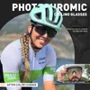 Occhiali da sole Pochromici kapvoe da uomo femminile Sports Cycling Glasses Road Goggles Mtb Bike Bike Eyewear MTB per guida 240409