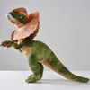 Pluxh Dolls Jurassic Park Dilophosaurus Dinosaur Plush Toy Toy Double Crested Lizard Figura de brinquedo recheado Crianças Cool Presente para crianças DropShippingl2404