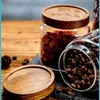 Storage Bottles Jars 3 pieces of 250-1550ml wooden glass airtight cans kitchen storage bottles sealed food containers coffee beans grain organizer H240425