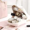 Cosmetic Bags Korean Carry-on Makeup Bag For Women Elegant PU Leather Pouch Travel Toiletries Organizer Storage Handbag