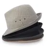 England Retro Top Jazz Hats for Men 4 Storlek 57 58 59 60cm Straw Hat Fashion Women Men Sunhat Gentleman 240323