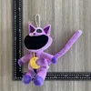 Cross Border Hot Selling Smiling Critters Horror Animal Series Purple Cat Figurines Green Rabbit Plush Toys