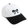 Visors Yuyu broderie Bowknot Baseball Hat pour les adolescents Fashion d'été Fashion coréenne Soleil Femmes en plein air Voyage