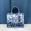 Designer Women's Mac Tote bag Graffiti Womens Bag New Printed Hot selling Canvas Fashionable Handheld Diagonal Straddle