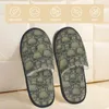 Slippers Retro Retro Human Skulls Home chaude en peluche douce moelleuse