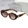 Lunettes de soleil 2024 Femmes Designer pour l'homme rétro-œil-œil polygone ovale Lunettes de soleil Ins Shopping Travel Party Clothing Matching Q240424