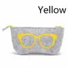 20pcs Lunes en laine exquises Étui en tissu en feuilles Coupe de lunettes Femmes Bolles de soleil Sac à fermeture éclair esthétique