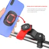 Standlar telefonfäste för MTB Bike Scooter Motorcykelnavigeringscykelhållare 360 ​​° Rotatabel för Xiaomi iPhone Security Lock Bracket