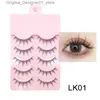 False Eyelashes 5 pairs of new natural manga eyelashes soft eyelashes thick eyelashes fake eyelashes manga eyelashes daily dates makeup eyelashes Q240425