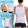 Mens Body Shaper Waist Trainer Compression Vest Abdomen Shapewear Tummy Control Slimming Sheath Workout Shapers tank tops 240412