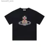 Herren-T-Shirts Sommer Streetwear Viviane Westwood Herren Designer T-Shirt Männer T-Shirts T-Shirt Grafik T-Shietta da Uomo Camiseta Hombre Ropa de Q240425