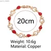 Sumeng con cuentas Nuevo 5 colores Hermosos coloridos pulsera de cadena de corazón de cristal austriaco para mujeres Regalos de joyería de moda 2024