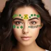 Gift Wrap St. Day Green Stickers Three and Four Leaf Face Sticker Irish Painted Hat Swedish Party Flags