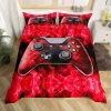 Sets Gamepad Duvet Cover Set Set Microfaser Gamer Player Gaming Joyystick -Tröstercover Queen Size Kids Boys Video Game Twin Beding Set Set