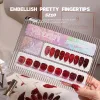 Kits Vendeeni 9 Color Red Flash Broken Diamond Gel Nail Polish Set Glitter UV LED Soak Off Gel Varnish Shiny Gel Lacquer For Nail Art