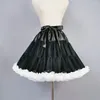 Kjolar puffy tyll kjol svart mjuk underskirt lolita petticoat faldas tutu moln crinoline bröllop balett dans pettiskirts 40 cm