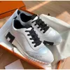 Merk heren stuiterend sneakers schoenen lederen suède trainers leer mesh ademende veter trainers skate sport feestjurk comfort casual schoenen 79