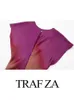 Основные повседневные платья Trafza Женские модные печатные платья с коротким рукава