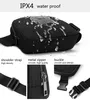 Bolsas de cintura Bolso de cinturón negro Paquete Crossbody Bum para correr entrenamiento de viaje de caminata Strap ataúd