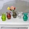 Vases 1/12 Pollhouse Miniature Accessoires Mini résine Vase Vase Arrangement de fleurs Modèle Toys Doll House Decoration