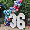 Decoração de festa Balões roxos metálicos arco kit de guirlanda Confetti Balloon Baby Churche