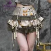 Jupes Mikumn Blood Supply Original Gothic Lolita Lace Cake Jupe Femmes Chinois Boucle High Waist Cosplay Party Mini