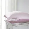 Travesseiro venda inteira 1pc emulação pura emulação de seda travesseiro de cetim de capa única de travesseiro multicolor