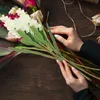 Simulazione di fiori decorativi Simulazione Flower Disposition fornisce oggetti di scena polai artificiali lampadina giacinth