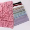 Scarves Bling Rhinestone Bubble Chiffon Hijab Shawl Outdoor Windproof Head Wrap Solid Color Beach Sunscreen Headscarf Veil