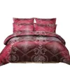 Luxury Floral Däcke Cover With Pudowcase Eur Par Comporter Bed Quilt Wedding Bedding Set Queenfullkling 240425