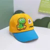 Caps hoeden kinderen kinderen honkbal pet voor meisje boy lente zomer baby zon hoed cartoon dinosaurus peuter caps d240425